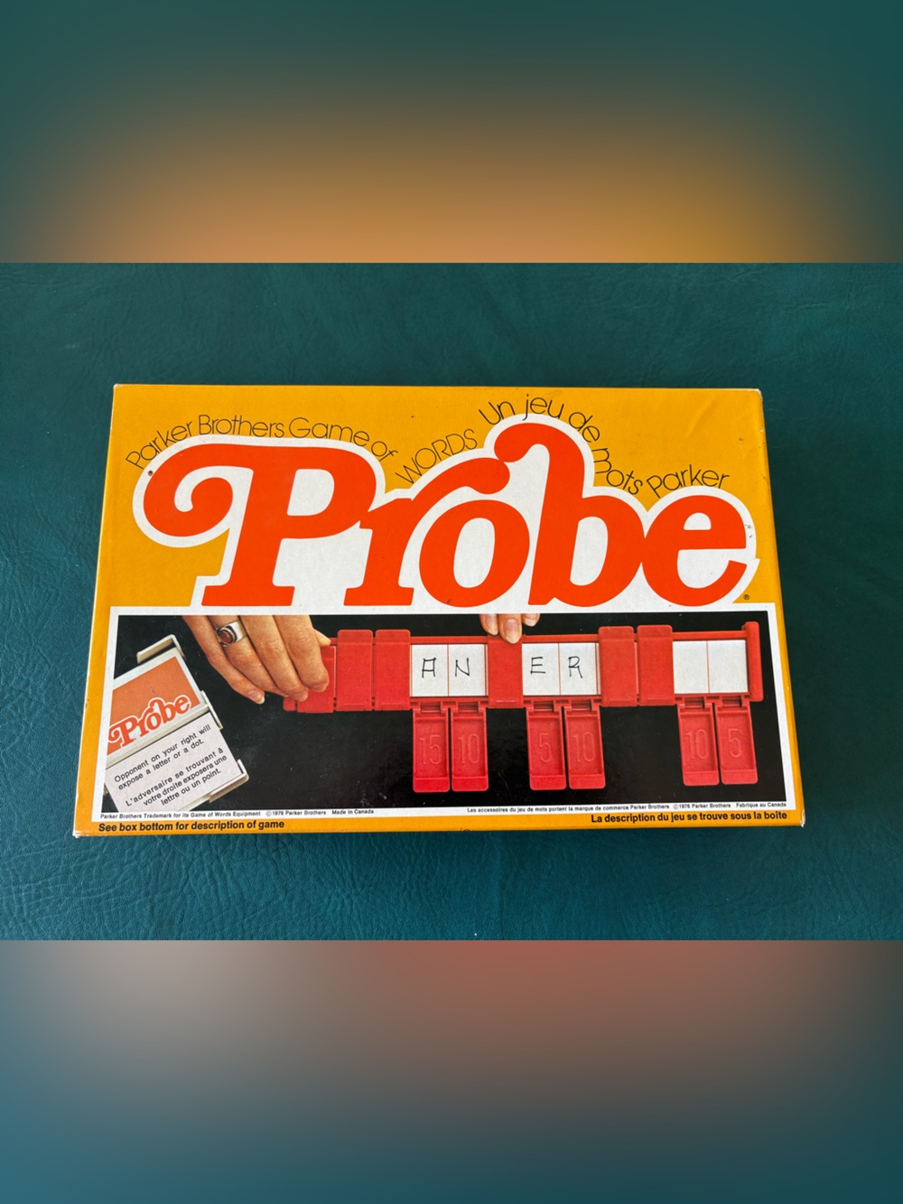 Vintage 1976 Parker Brothers Probe Word Game excellent condition family board